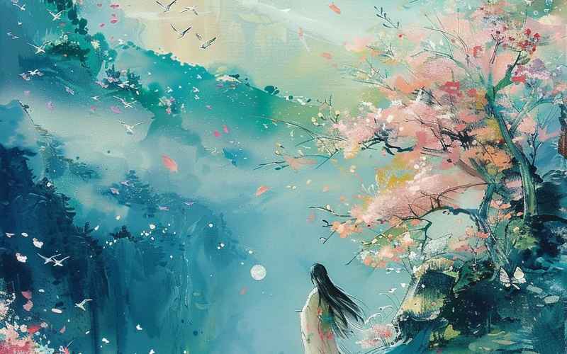 霜江沉影，此生无悔为君归