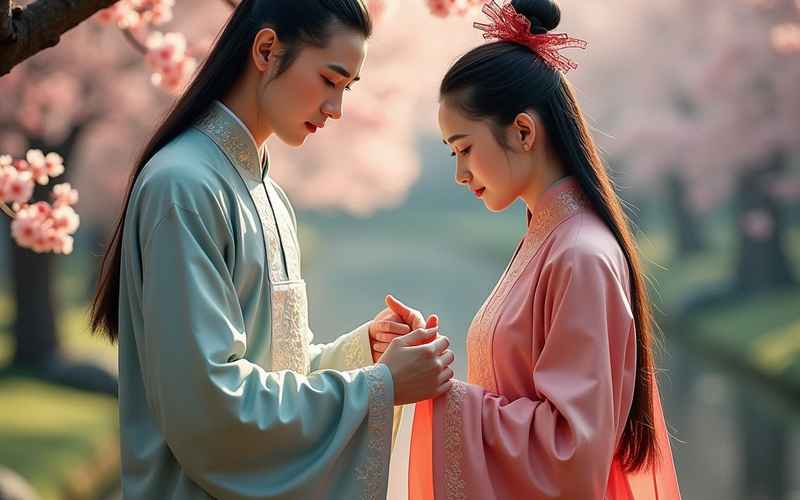 《花落情长忆初见，缘起长安再相逢》