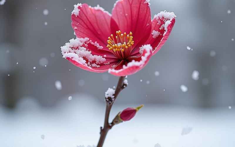 雪中绽放的芬芳
