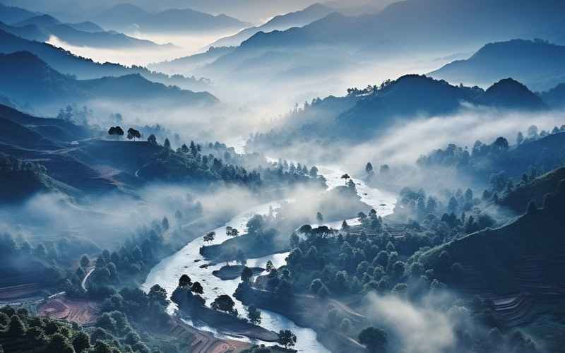 《乡韵长河情满山村岁月》