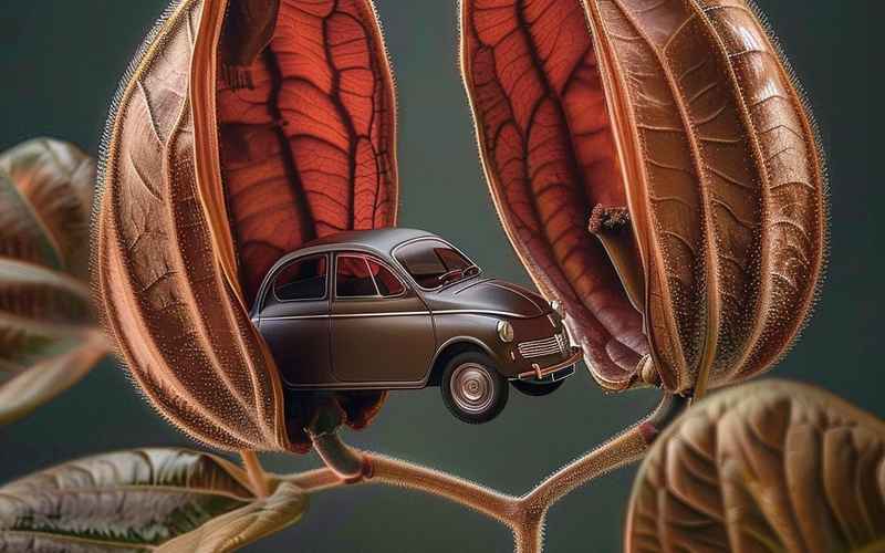 树叶贴画汽车,树叶贴画汽车教程