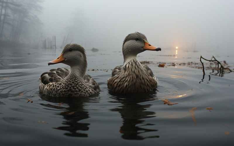 野鸭子的守望:迷雾冰湖的隐秘家园 野鸭子的守望:迷雾冰湖的隐秘家园