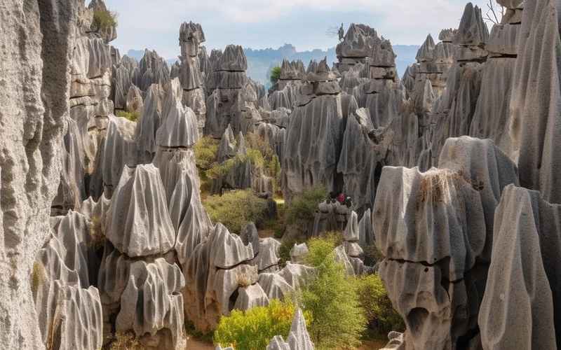 感受云南石林的天然畫卷與靜謐時光