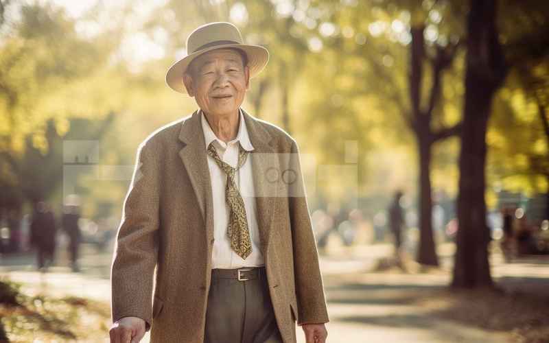 老人风华岁月静好