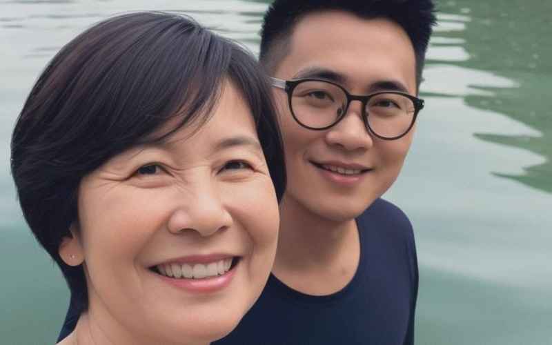 和小姨子一同出游，記錄幸福時光