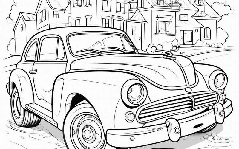 绘画小汽车【绘画小汽车图片】