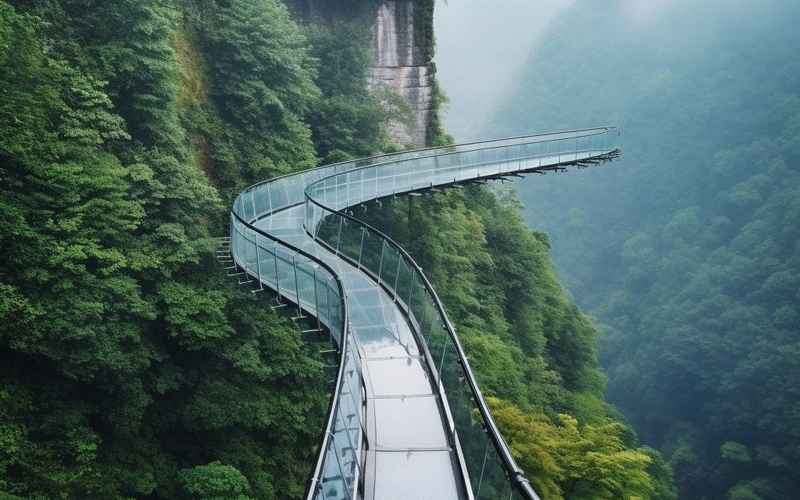 浪漫之旅：玻璃栈道