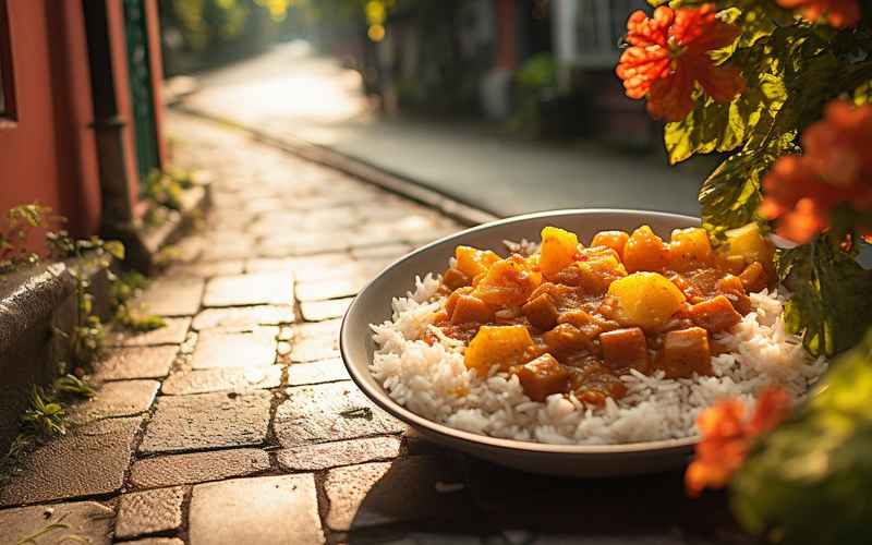 风景与美食的旅程故事