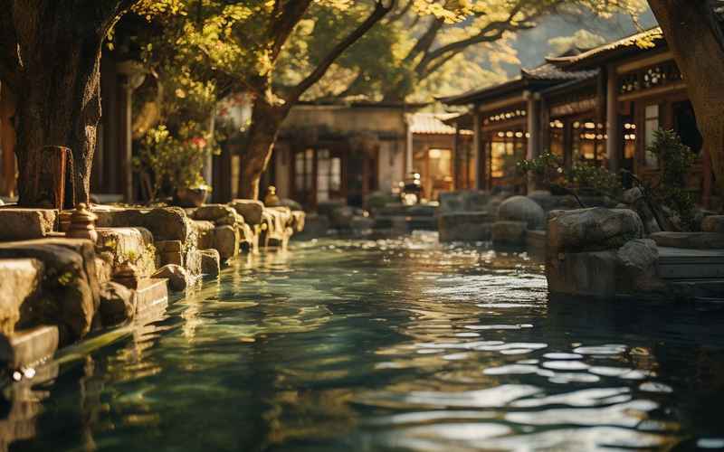 熱水谷溫泉村景點旅途地圖