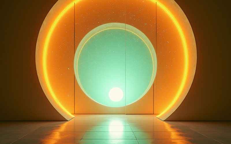 电光映竞：浪潮无痕（AI生成）