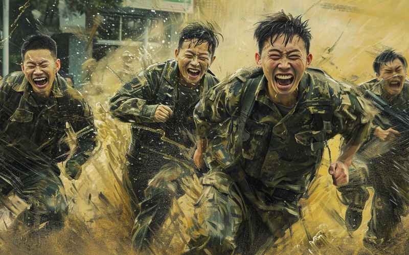 奋进迷彩征途，青春燃烧在集结号响彻的兵营战场