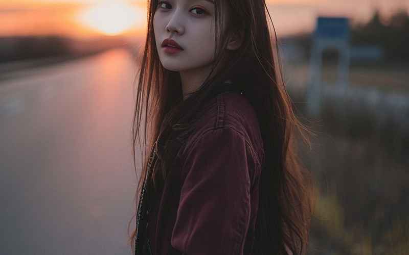 血色梨涡映晚霞 血色梨涡映晚霞