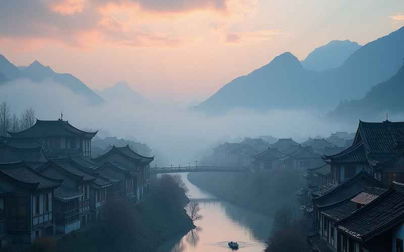 凌云渡影，江南烟云归去来