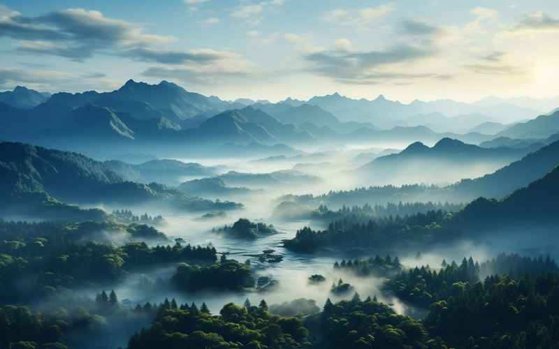 于都山水畫卷，絕美uan心