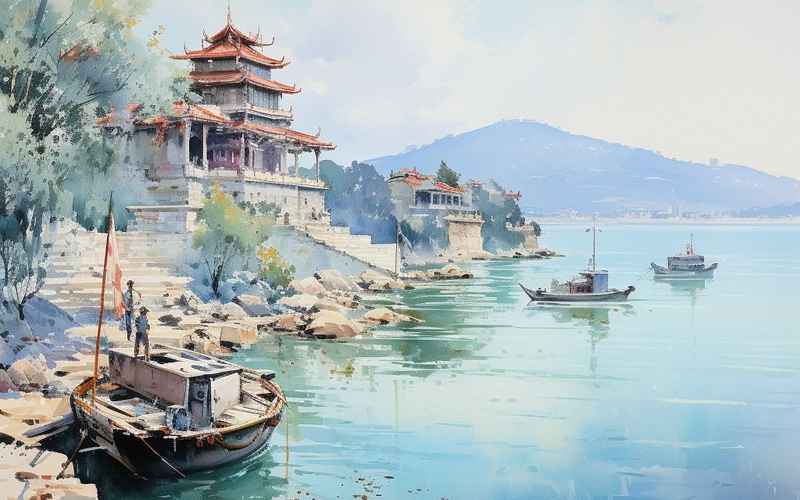 广东沿海：海滩古镇风光