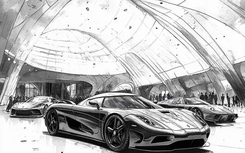 素描汽車畫、素描汽車圖