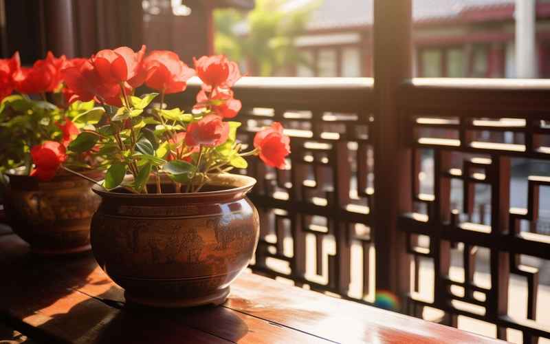 春来暖意融花开满院红