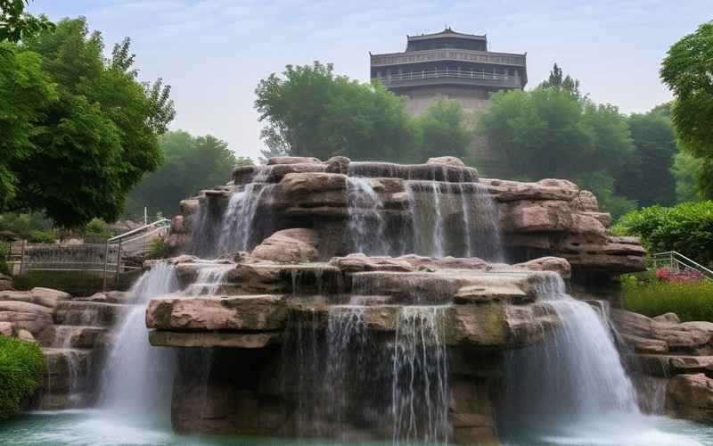 山东临沂沂水经典景点全景