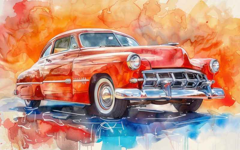 画画的汽车;画画的小车