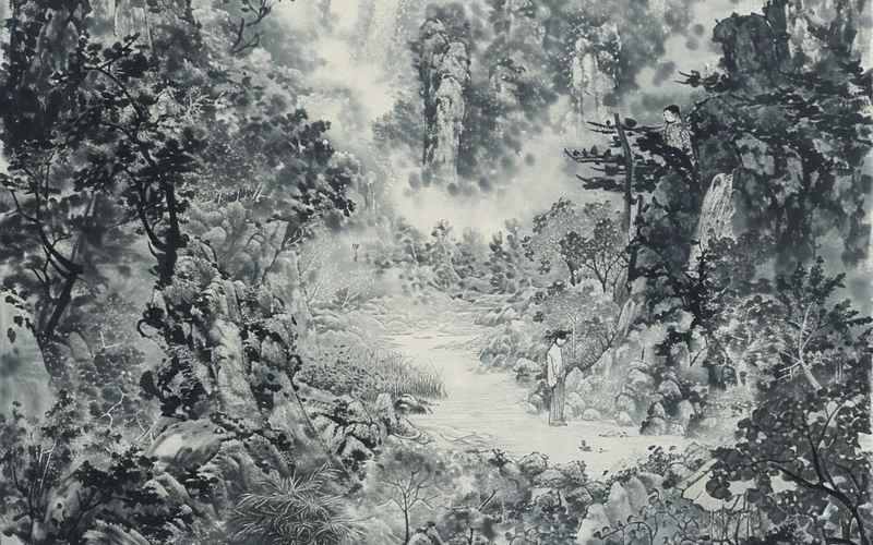 云归千嶂影 风入万壑声