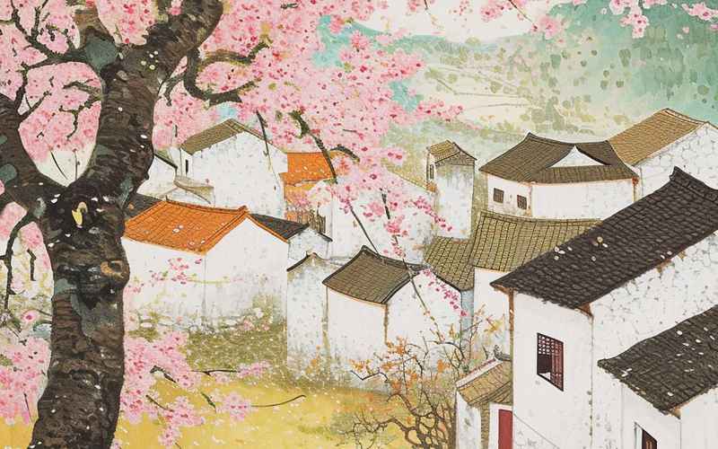 《田園詩境畫中景》