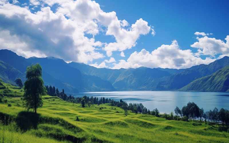 新疆天山天池，避暑天堂