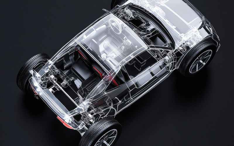 汽車底盤構(gòu)造圖,汽車底盤部件圖解