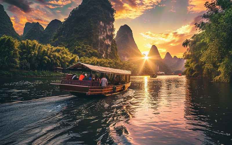 漓江风光，三天两夜漓江与象鼻山经典游