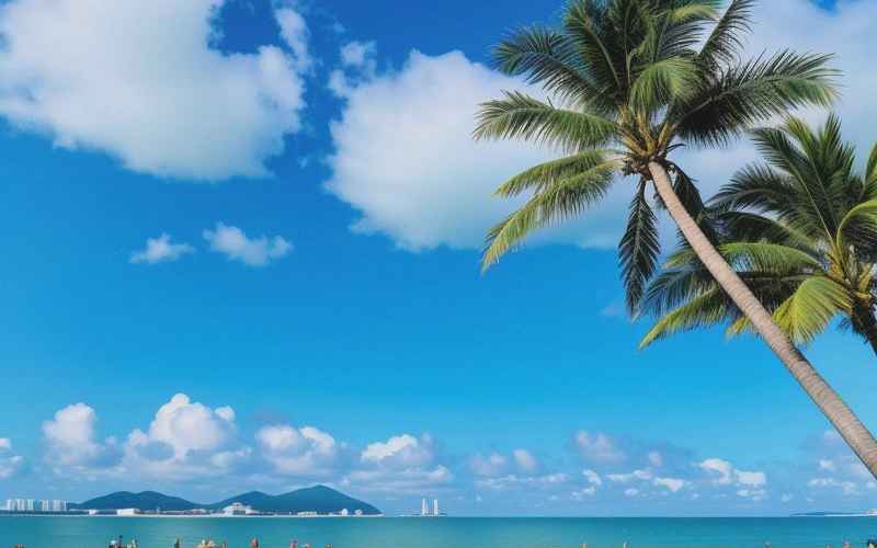 《海南冬日晴暖 美景享受》