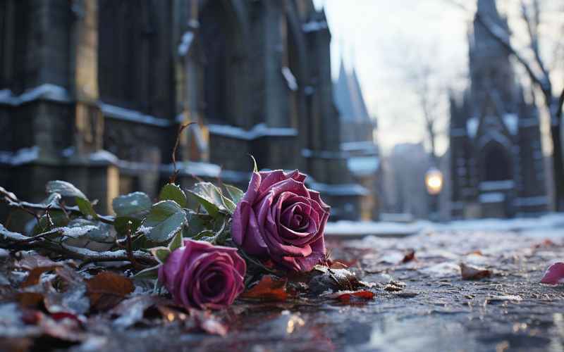 《风雪中凋零的玫瑰：情深难守泪成霜》