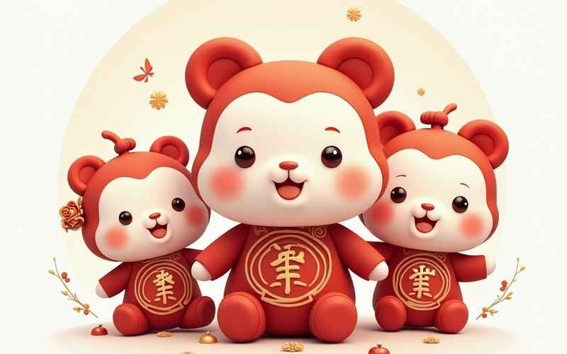 新年祝福房產幸福美好吉祥