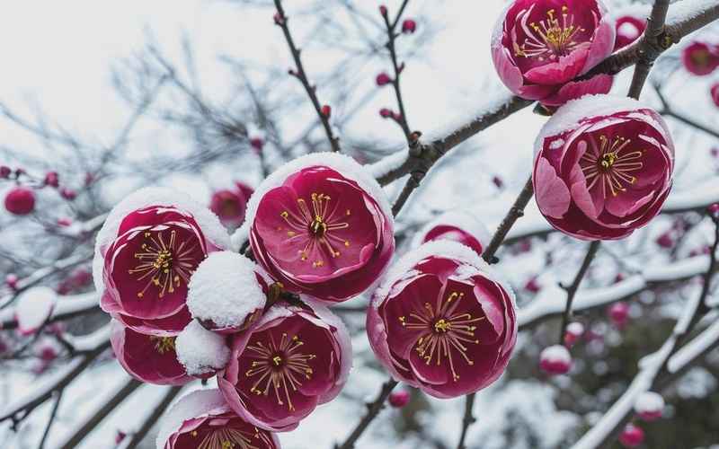 雪落情缘红梅映照三十年人生悲欢