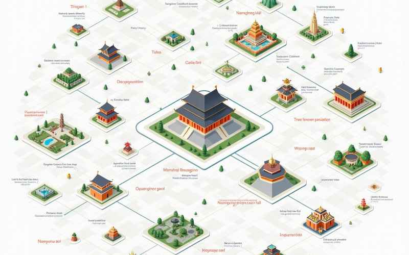 北京旅游景点全景地图