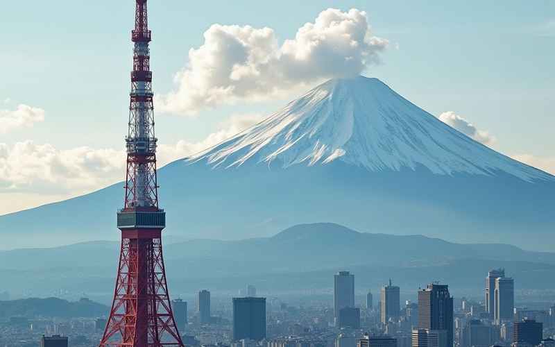 东京必去景点推荐：涩谷十字路口、富士山、浅草寺、东京塔