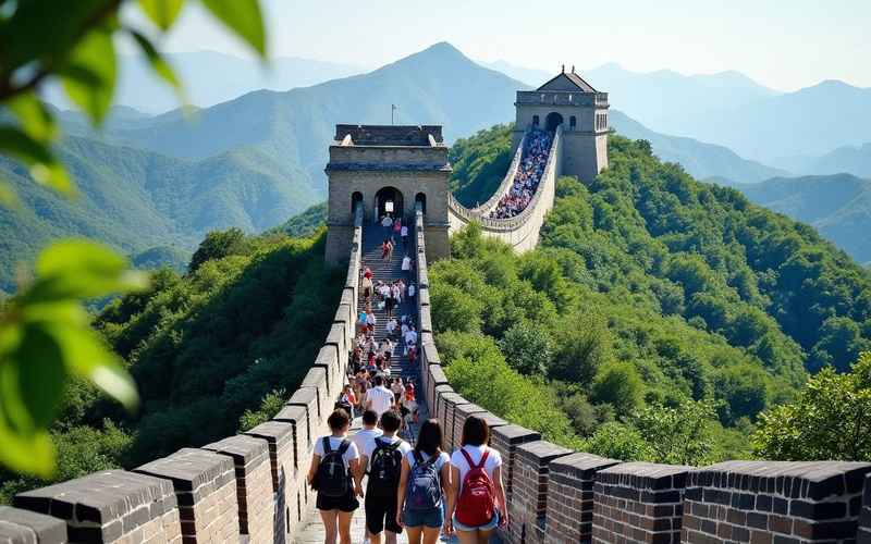 台湾游客来大陆旅游享受无边际风景