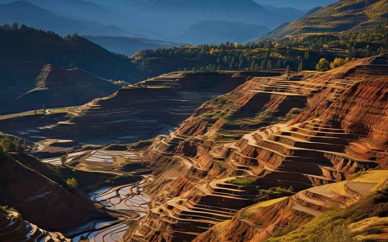 西北的黄土连着天